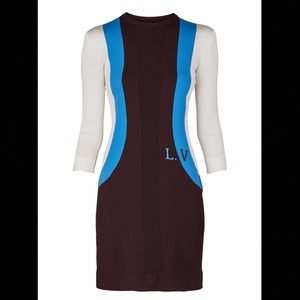 louis vuitton intarsia dress size small